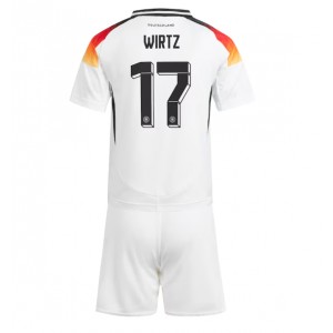 Fotbalové Dres Německo Florian Wirtz #17 Dětské Domácí Oblečení ME 2024 Krátký Rukáv (+ trenýrky)
